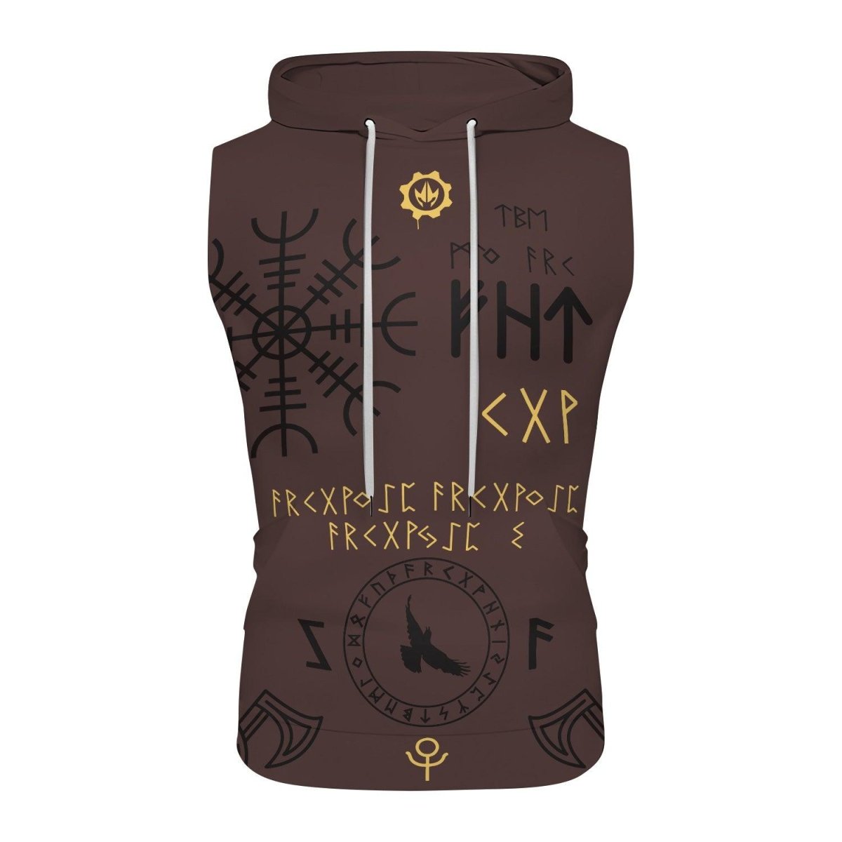 Viking Valhalla Rune Sleeveless Pullover & Zip Hoodie - BattleFitGear