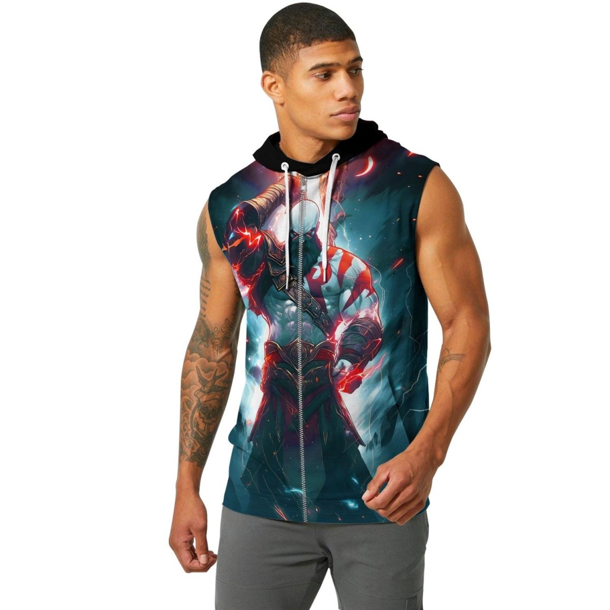 God Of War Sleeveless Pullover & Zip Hoodie - BattleFitGear