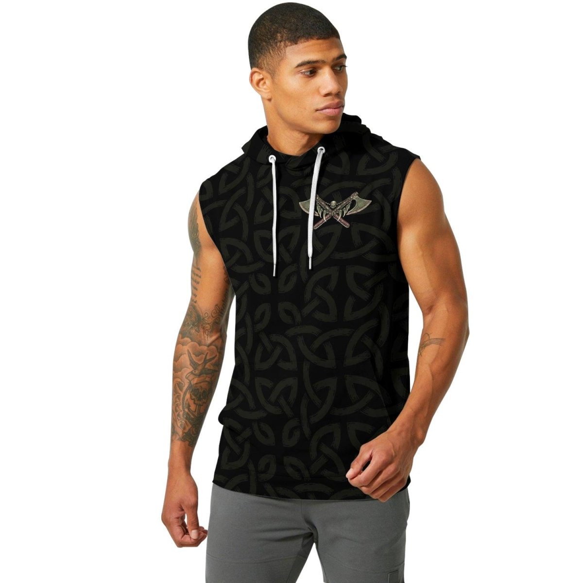 Berserker Warrior Sleeveless Pullover & Zip Hoodie - BattleFitGear