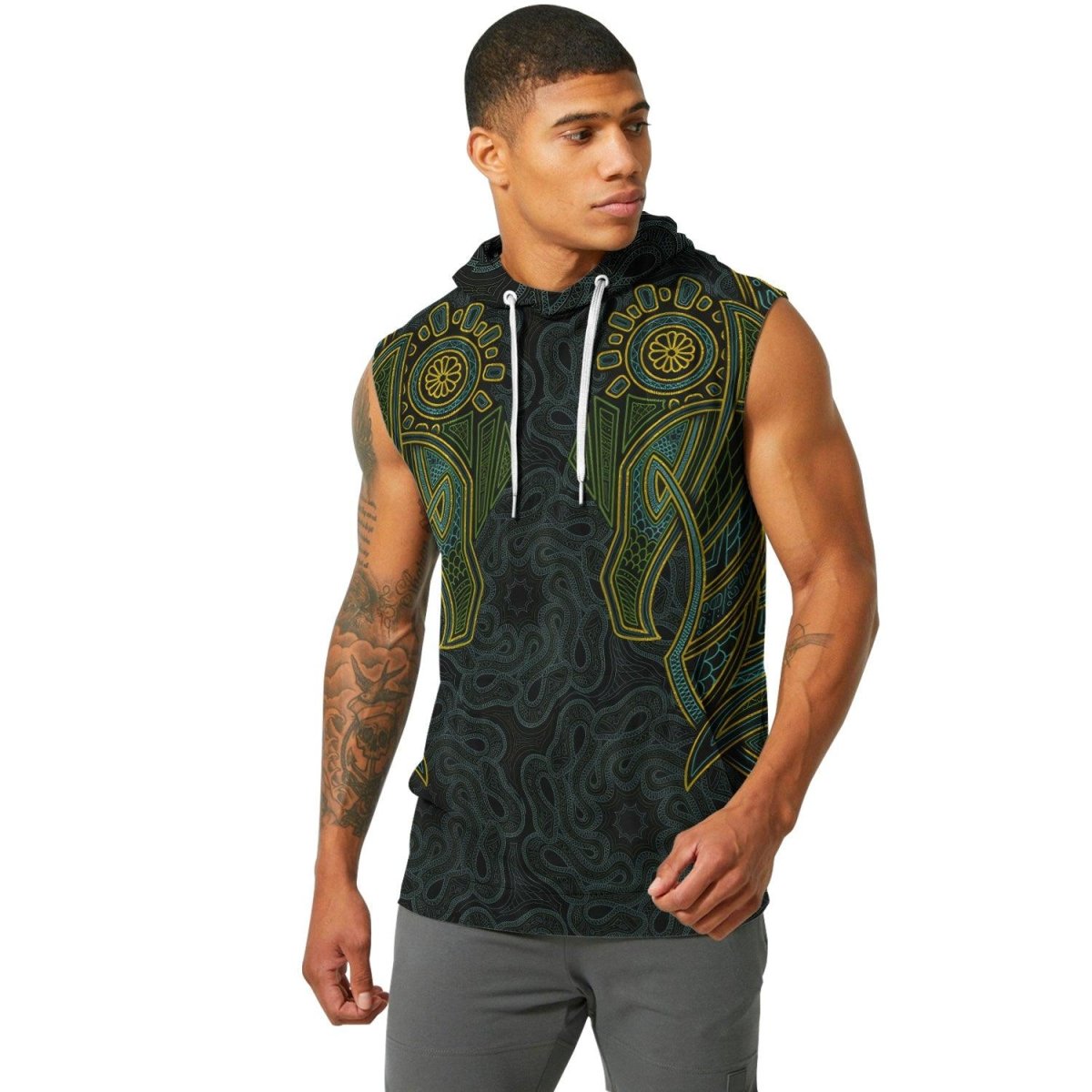 Viking Wildlife Natural Sleeveless Pullover & Zip Hoodie - BattleFitGear