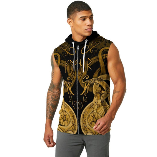 Thor Son Of Odin Sleeveless Pullover & Zip Hoodie - BattleFitGear