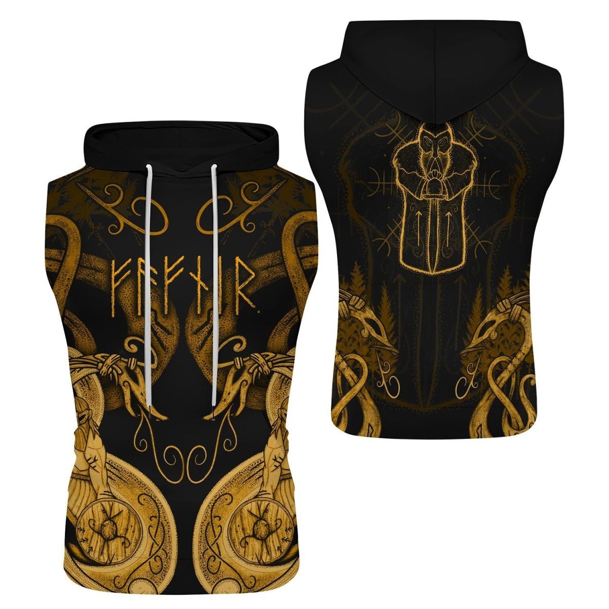 Thor Son Of Odin Sleeveless Pullover & Zip Hoodie - BattleFitGear