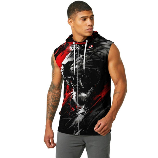 Dangerous Lion Sleeveless Pullover & Zip Hoodie - BattleFitGear