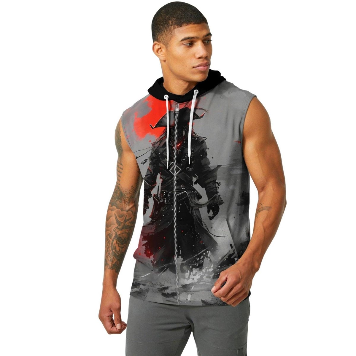 Shadow Pirate Caribbean Sleeveless Pullover & Zip Hoodie - BattleFitGear