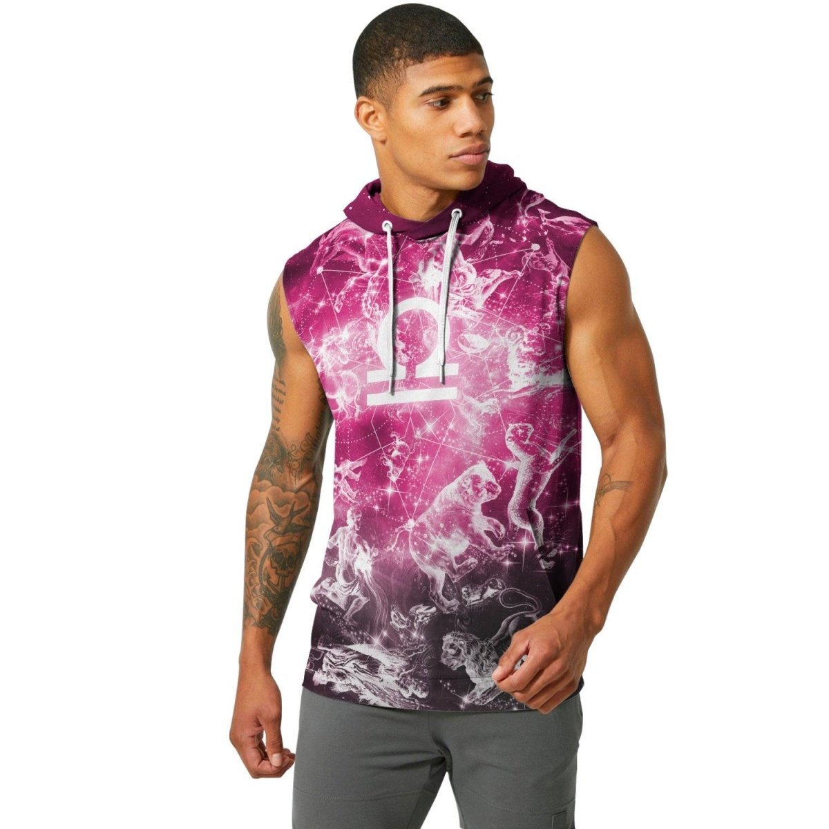 Zodiac Libra Sleeveless Pullover & Zip Hoodie - BattleFitGear