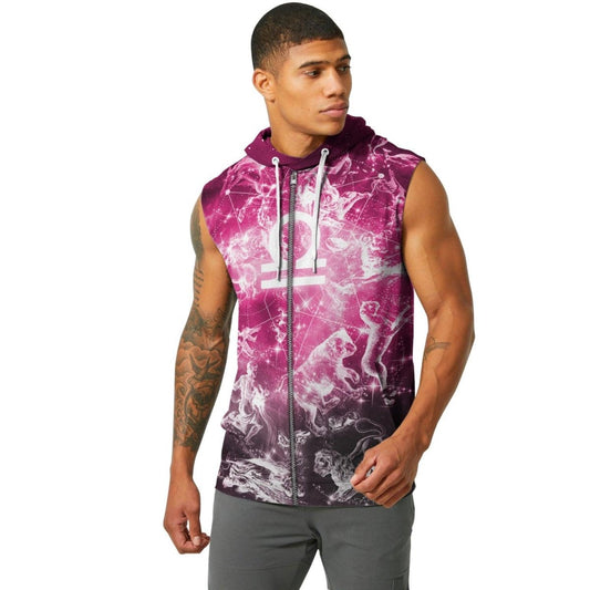 Zodiac Libra Sleeveless Pullover & Zip Hoodie - BattleFitGear