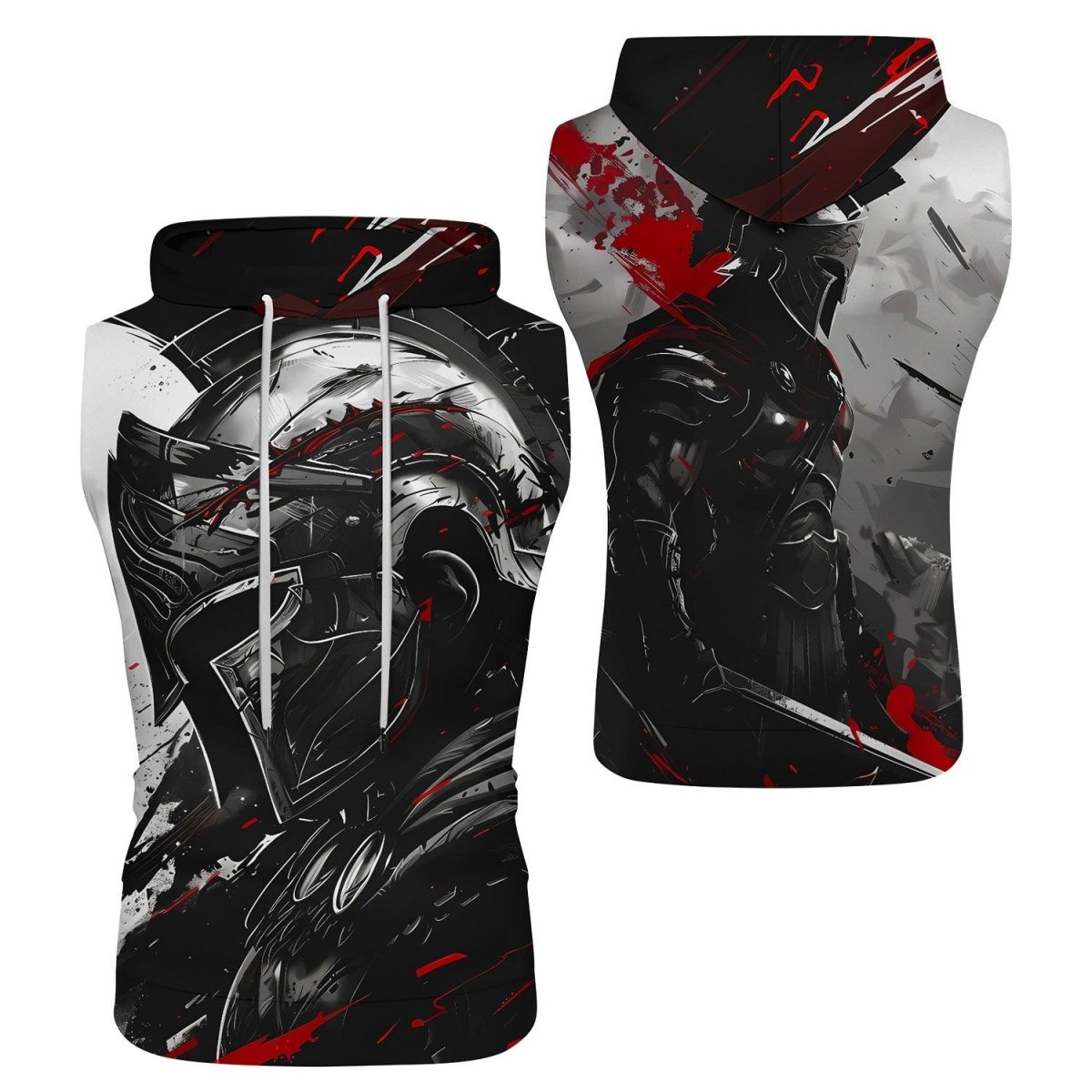 Spartan Warrior Soul Sleeveless Pullover & Zip Hoodie - BattleFitGear