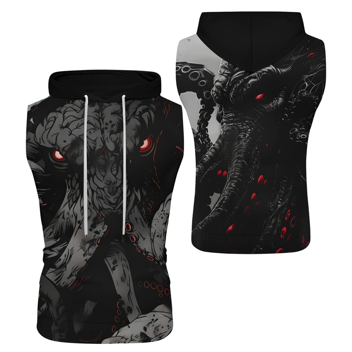 Darkness Cthulhu Sleeveless Pullover & Zip Hoodie - BattleFitGear