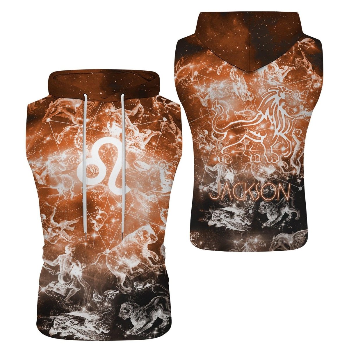 Zodiac Leo Sleeveless Pullover & Zip Hoodie - BattleFitGear