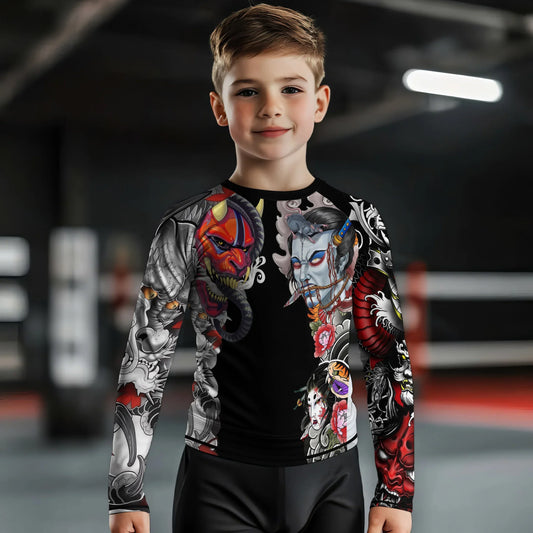 Abyssal Oni Kids Rash Guard