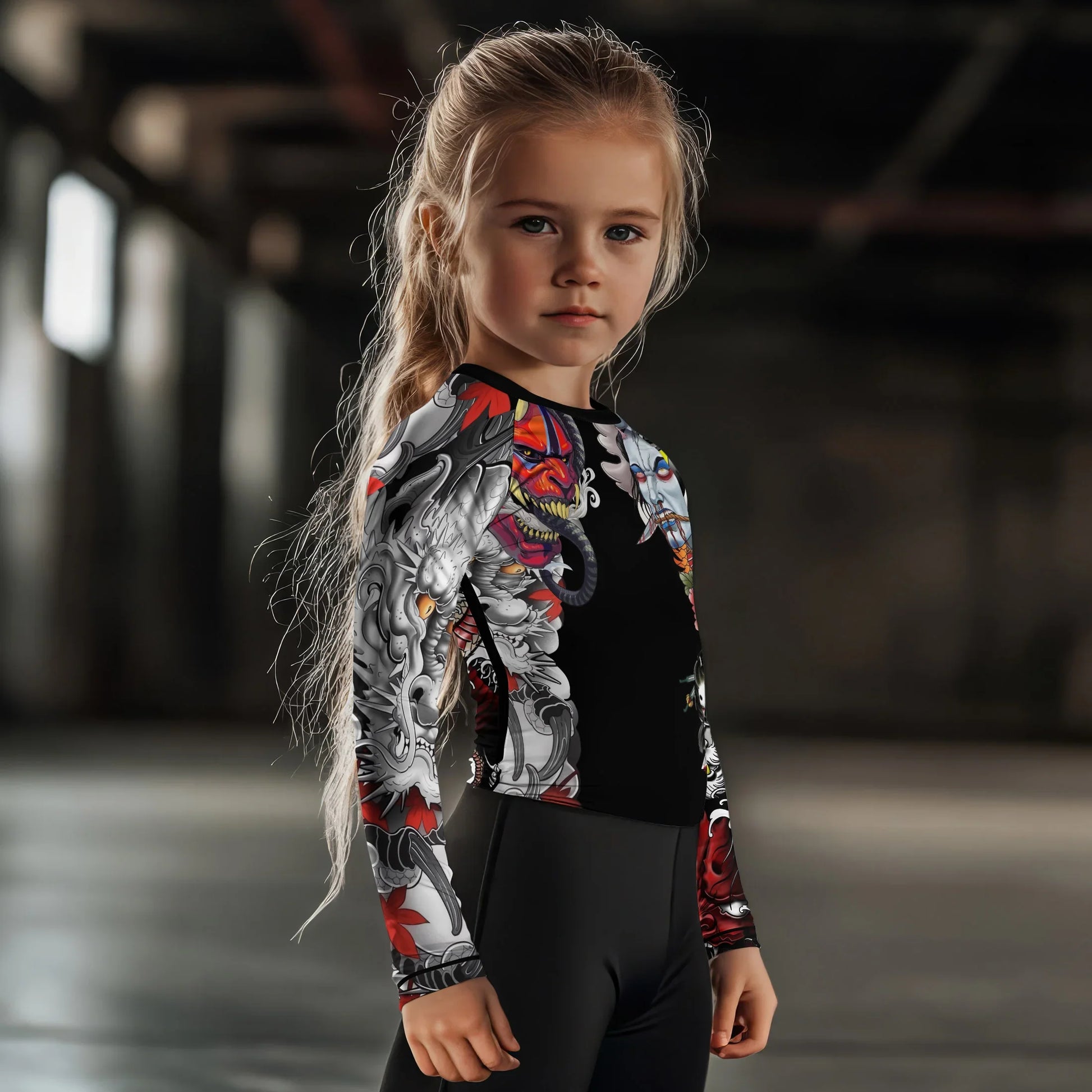 Abyssal Oni Kids Rash Guard