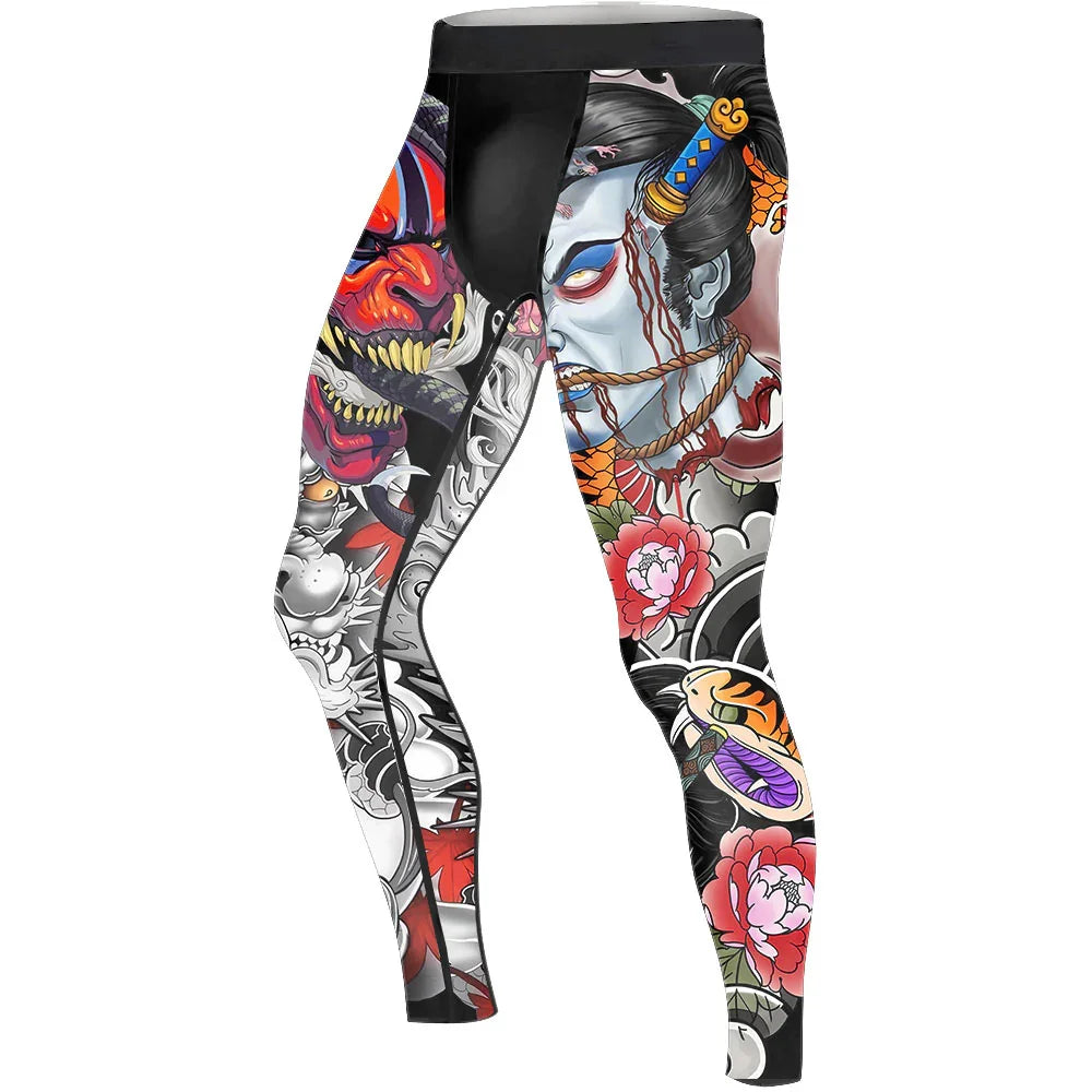 Abyssal Oni Men's Compression Leggings