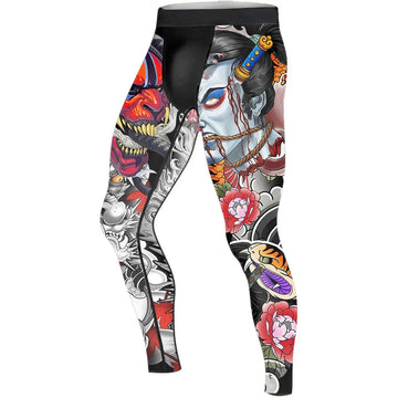 Abyssal Oni Men's Compression Leggings