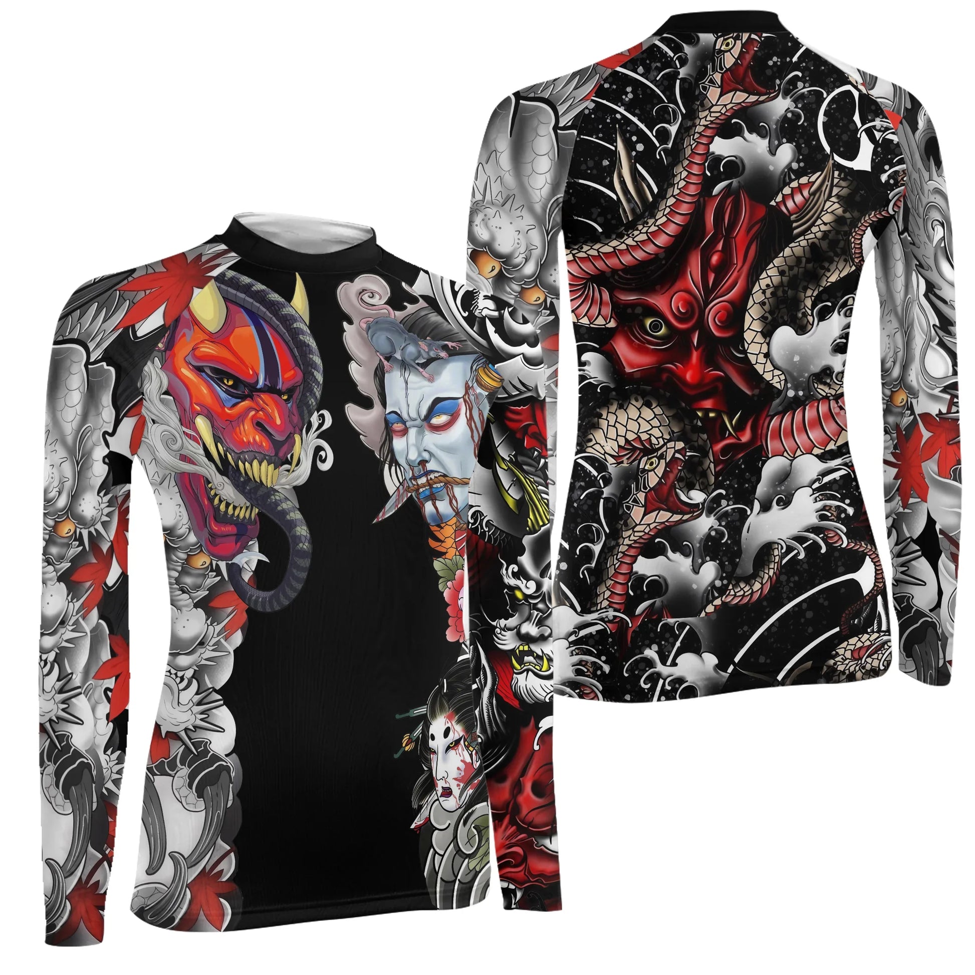 Abyssal Oni Women's Long Sleeve Rash Guard