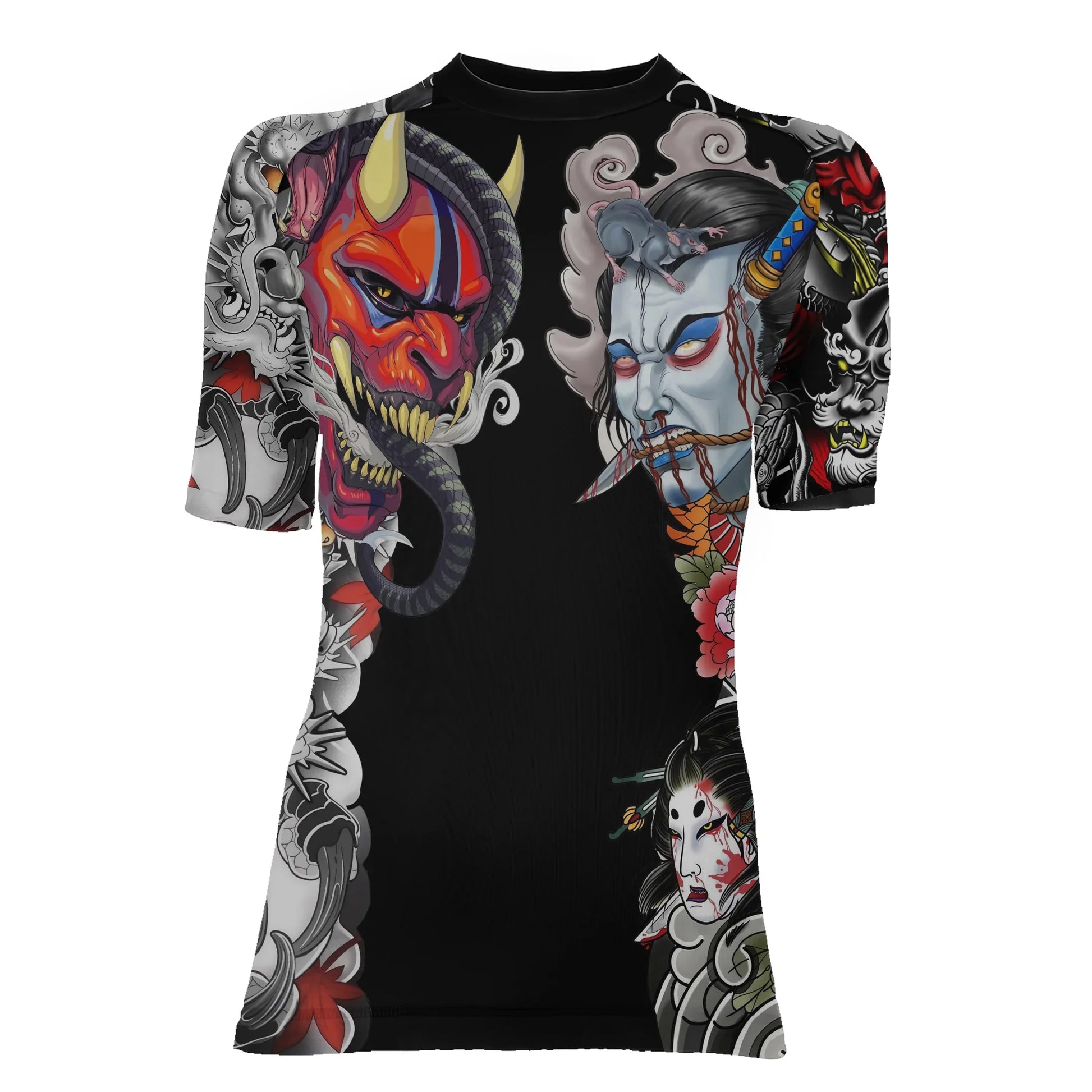 Abyssal Oni Women's Short Sleeve Rash Guard