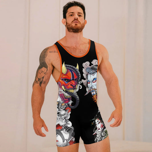 Abyssal Oni Wrestling Singlets