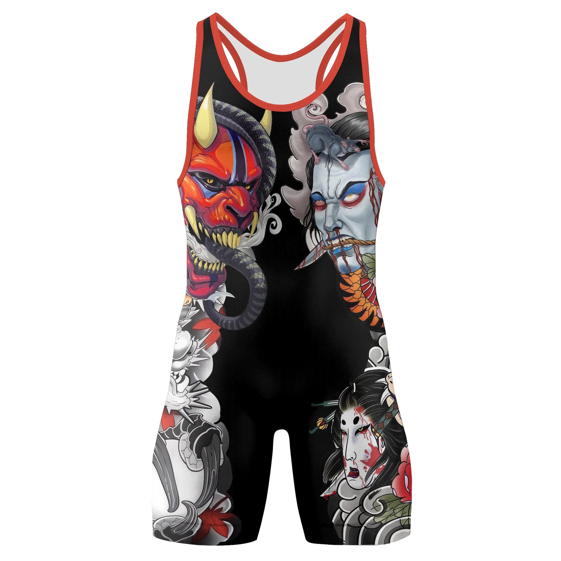 Abyssal Oni Wrestling Singlets