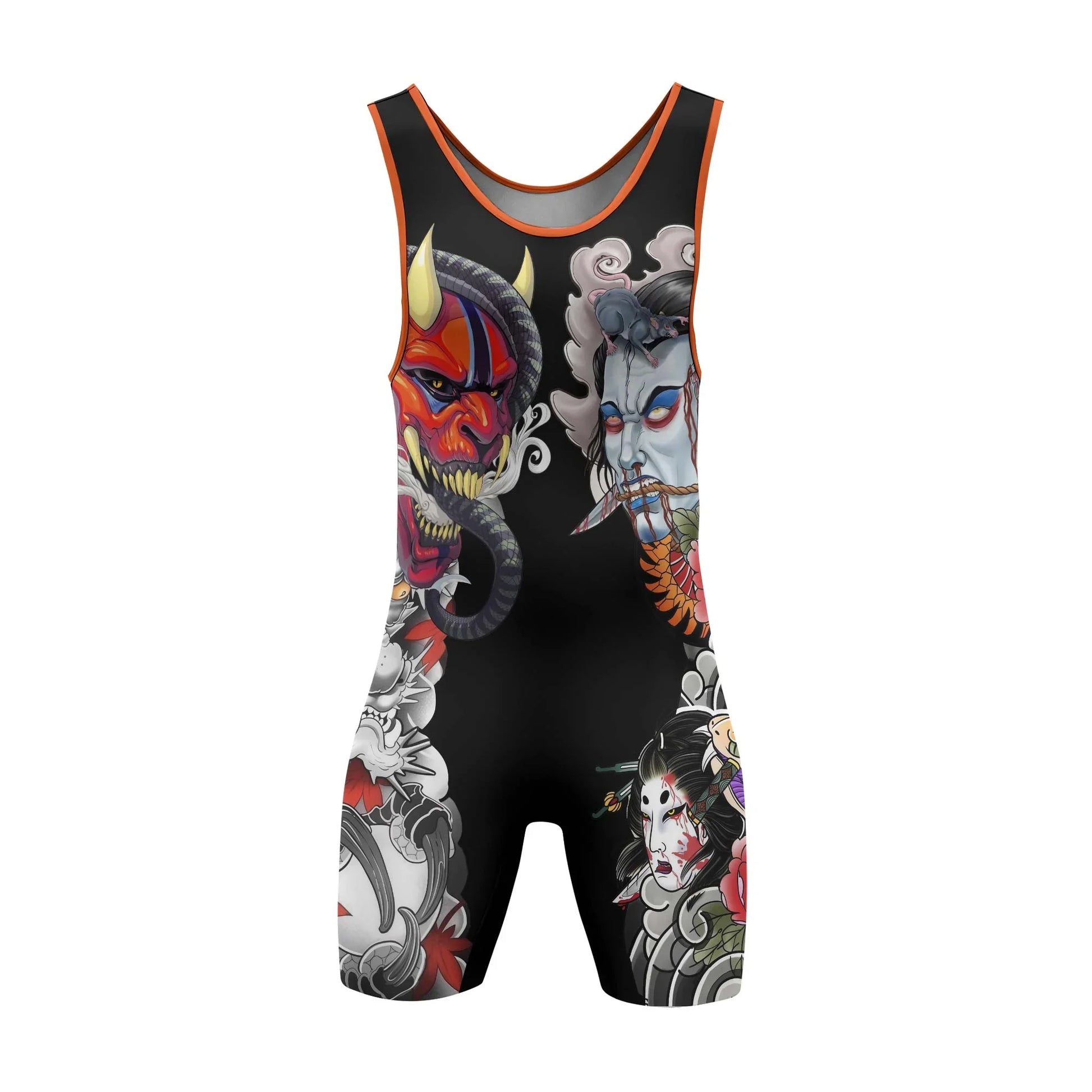 Abyssal Oni Wrestling Singlets