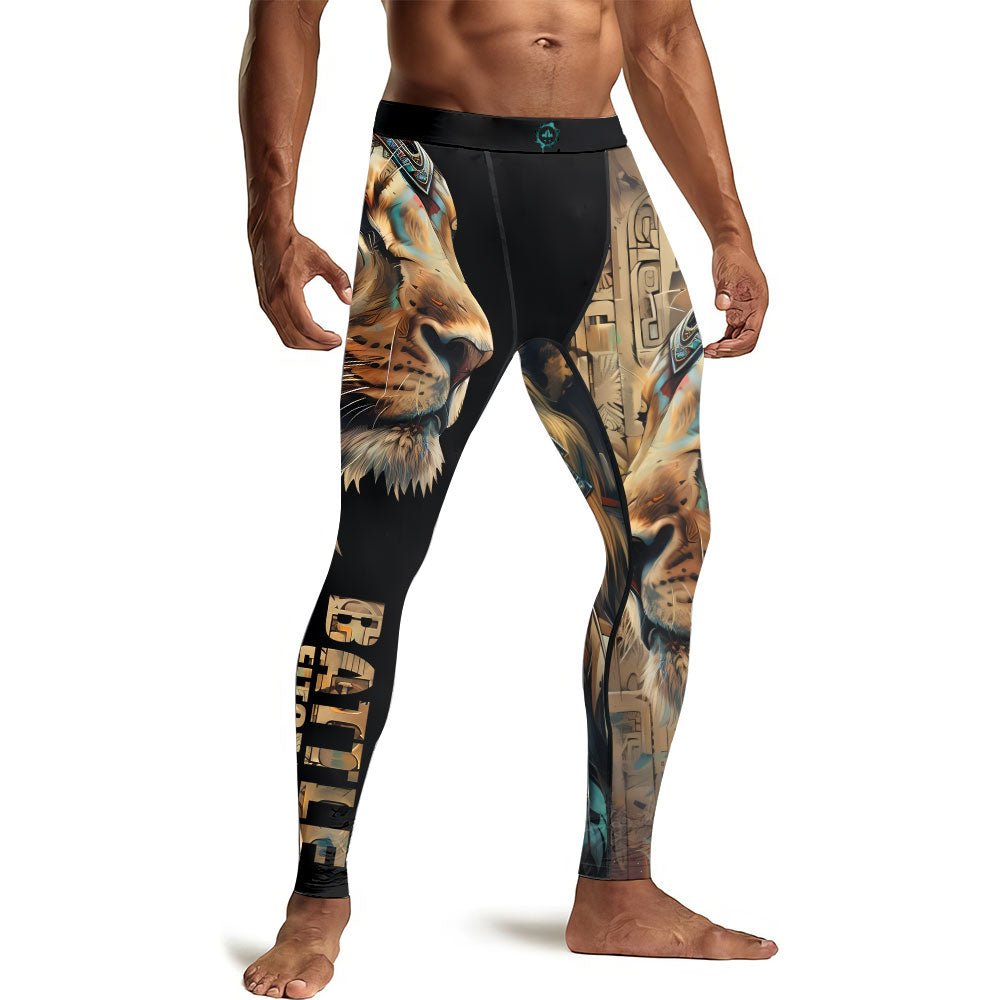 Acient Lion Men's Compression Leggings - BattleFitGear