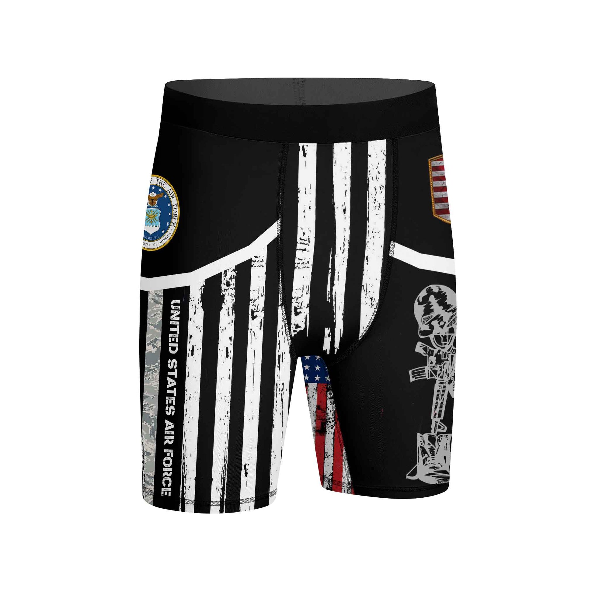 Air Force US Flag Compression Shorts