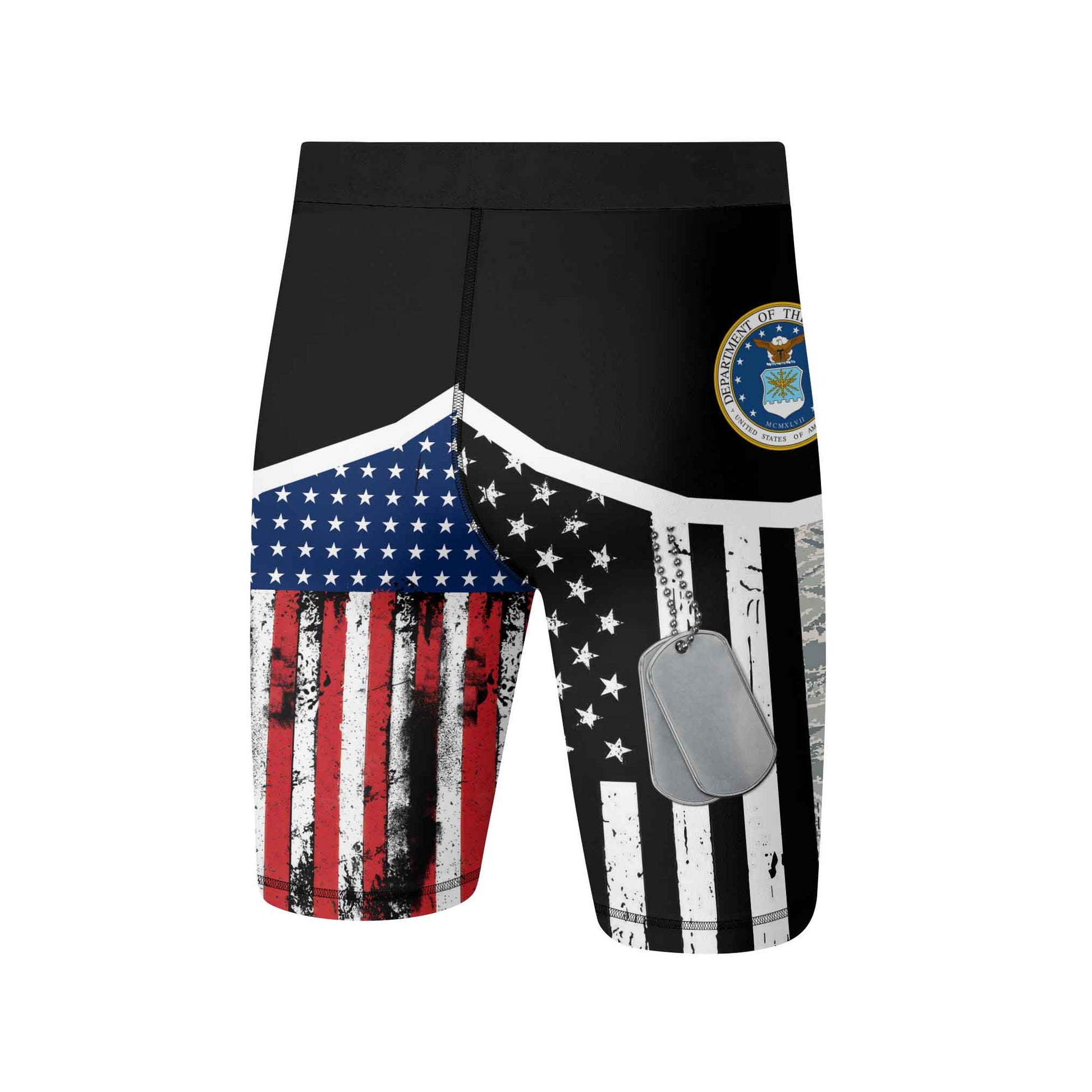 Air Force US Flag Compression Shorts