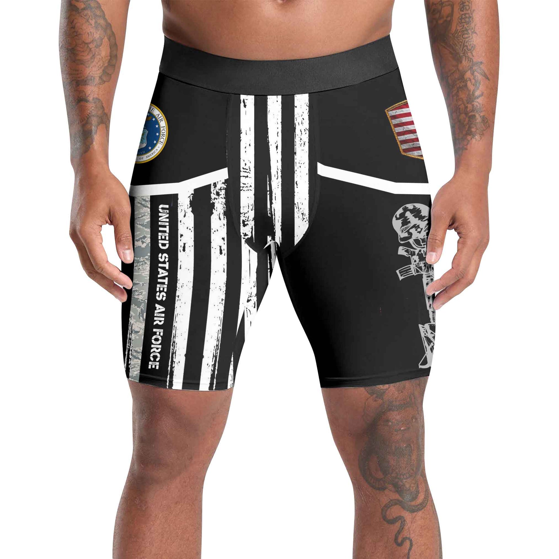 Air Force US Flag Compression Shorts