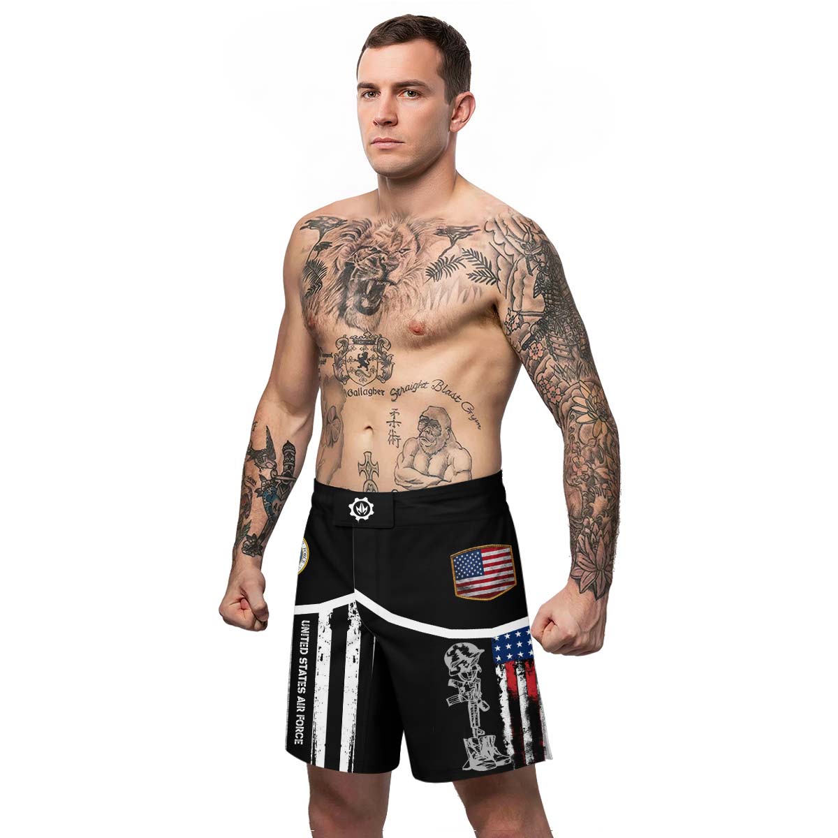 Air Force US Flag Fight Shorts
