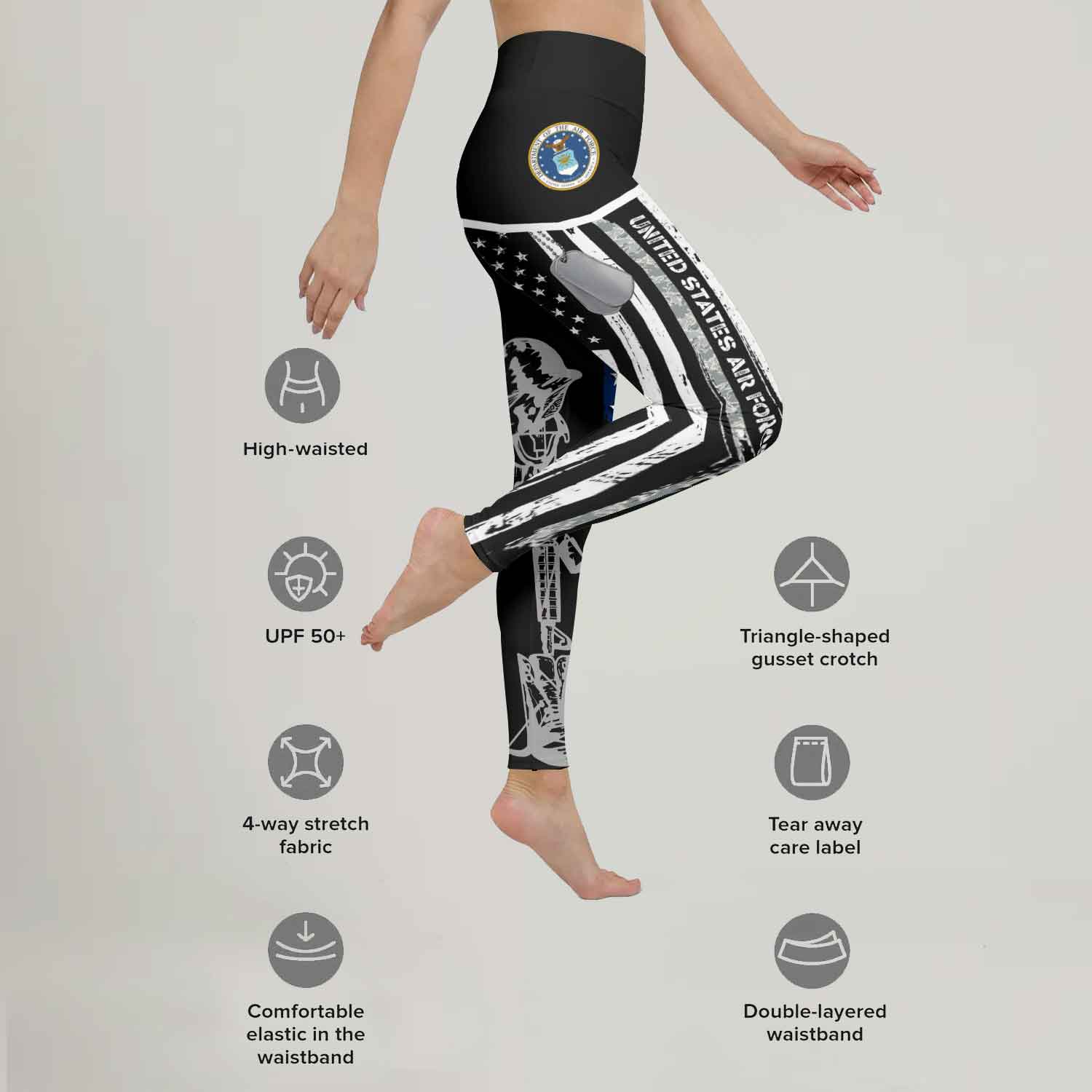 Air Force US Flag Leggings