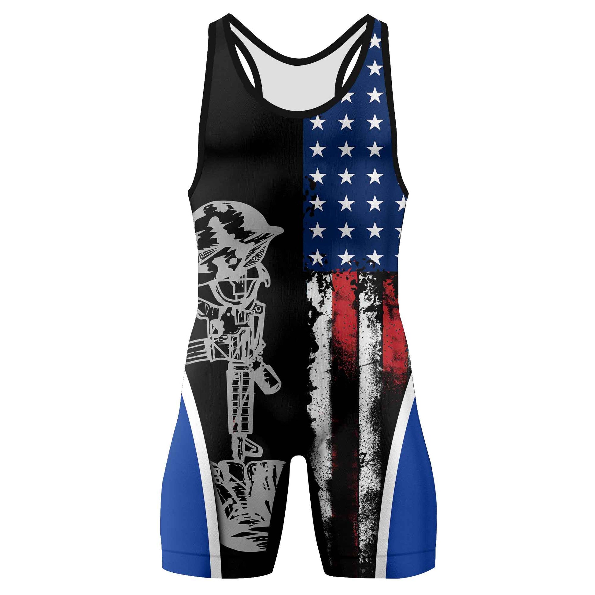 Air Force US Flag Wrestling Singlets