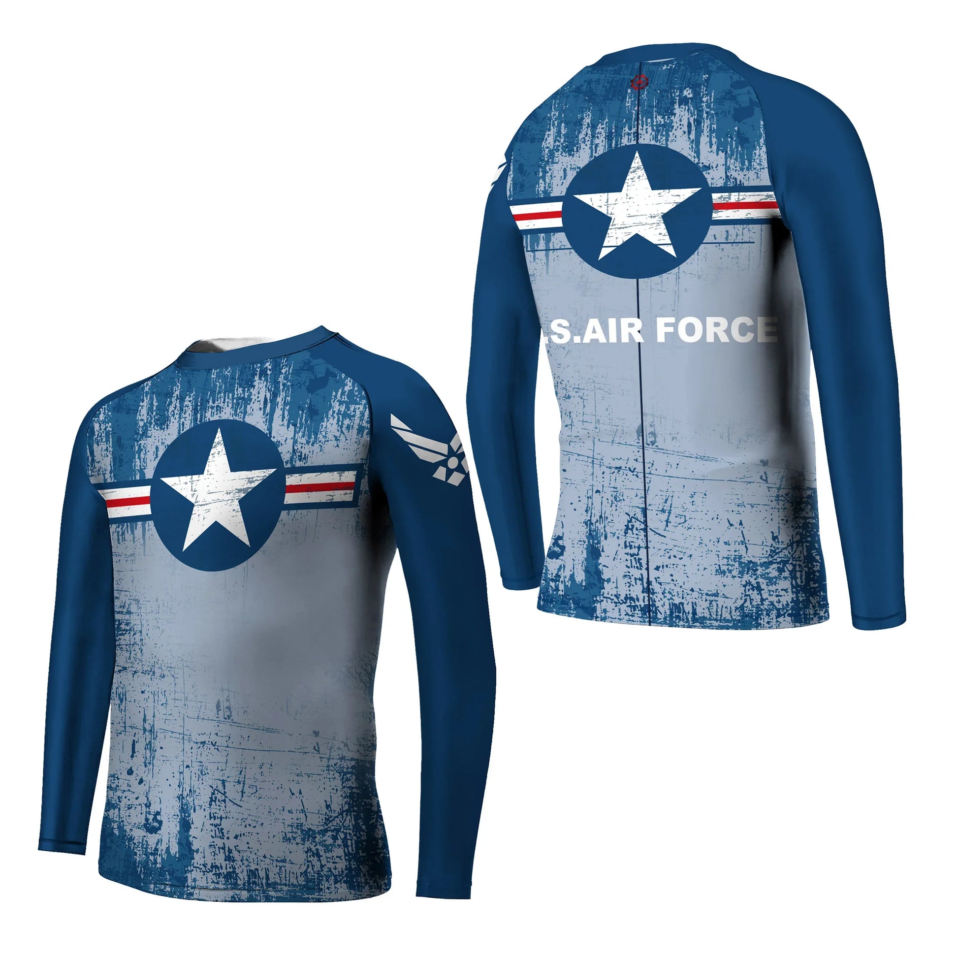 Air Force Veteran Kids Rash Guard