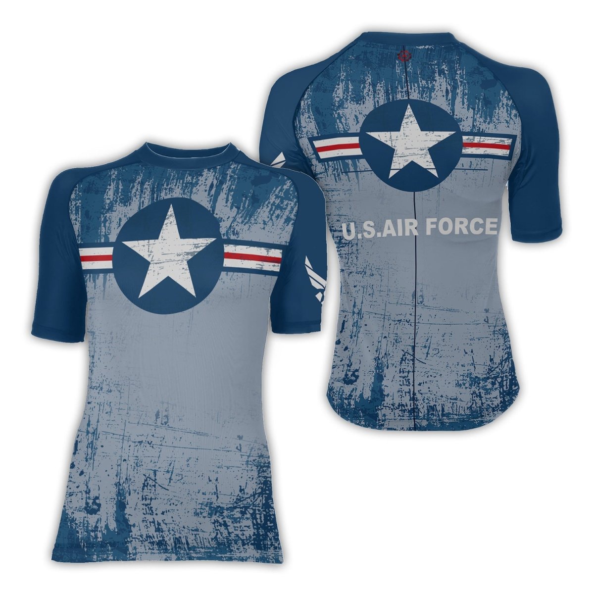 Air Force Veteran Women's Short Sleeve Rash Guard - BattleFitGear