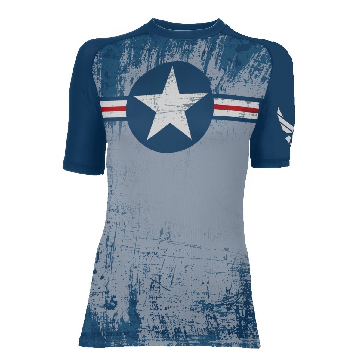 Air Force Veteran Women's Short Sleeve Rash Guard - BattleFitGear