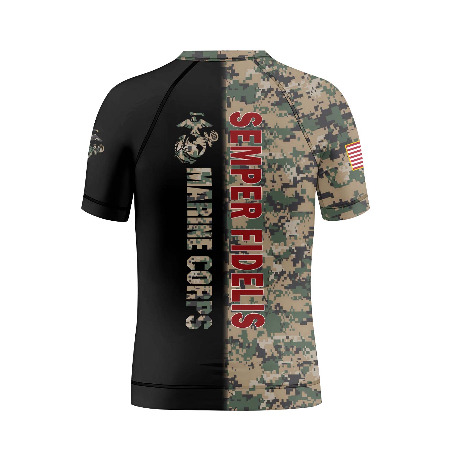 America Marine Corp Kids Rash Guard