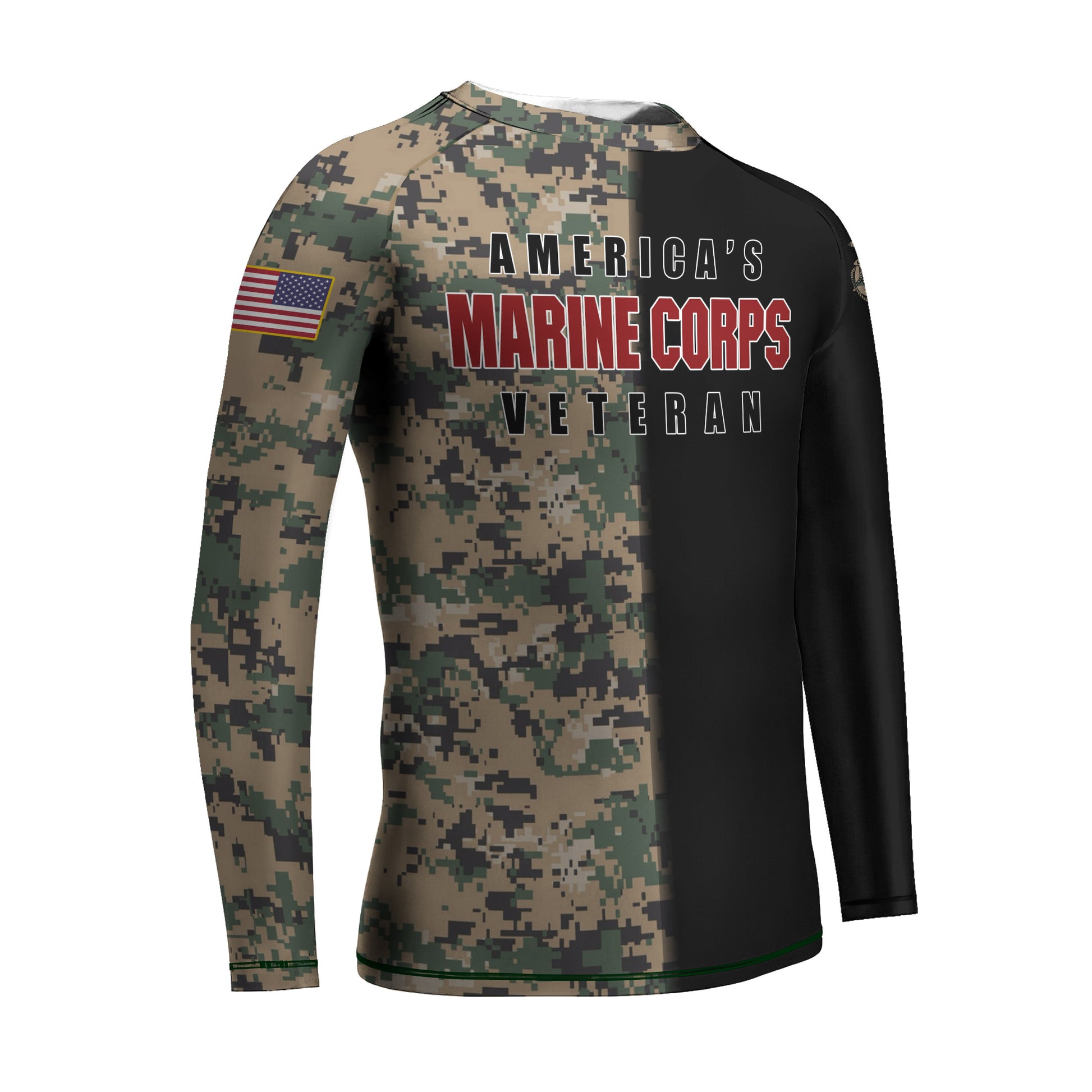 America Marine Corp Kids Rash Guard