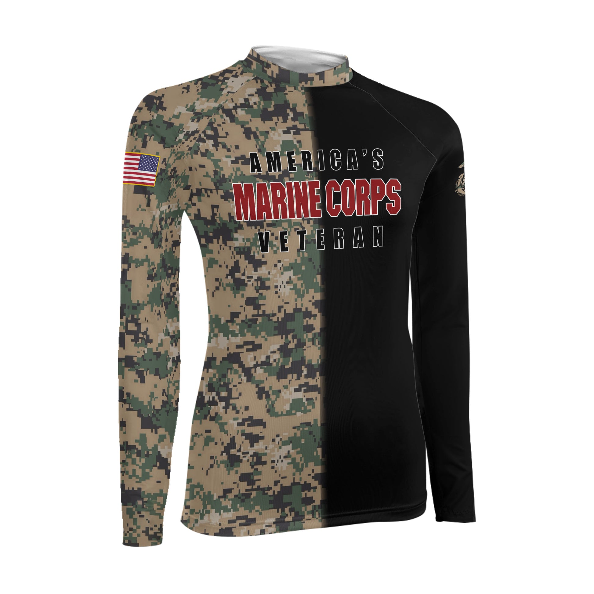 America Marine Corp Women's Long Sleeve Rash Guard