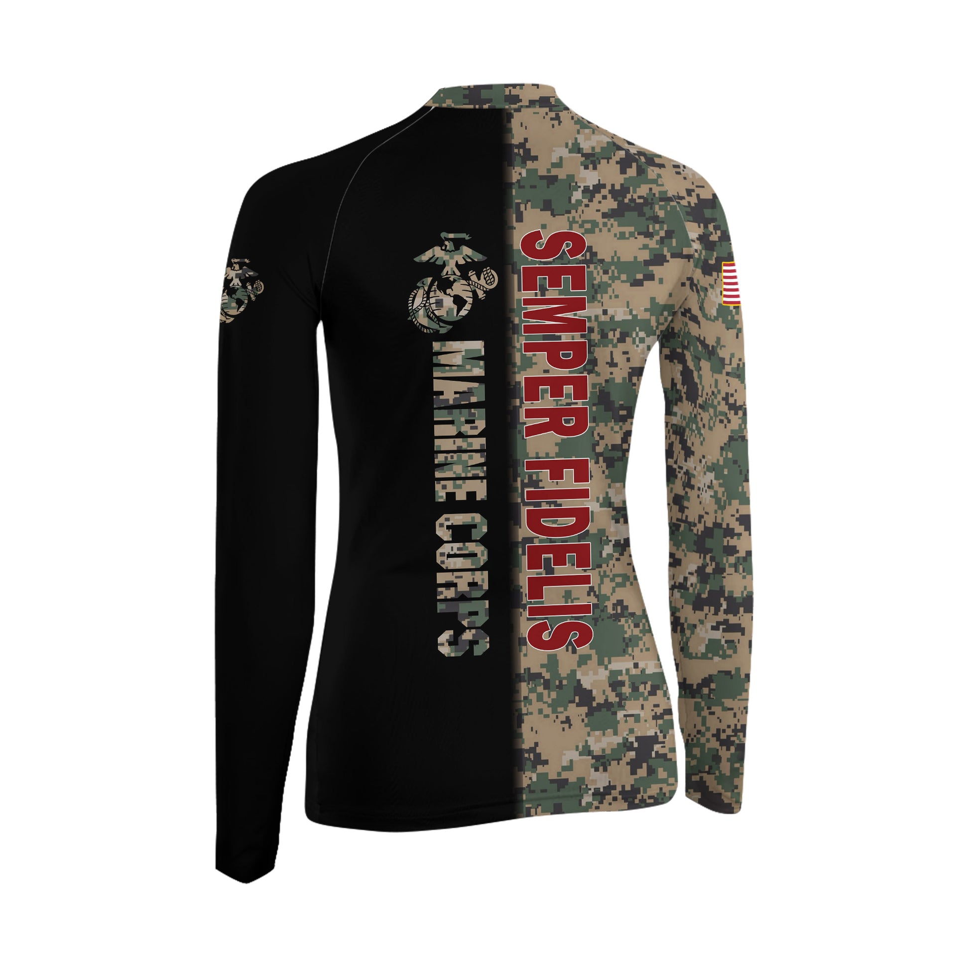 America Marine Corp Women's Long Sleeve Rash Guard