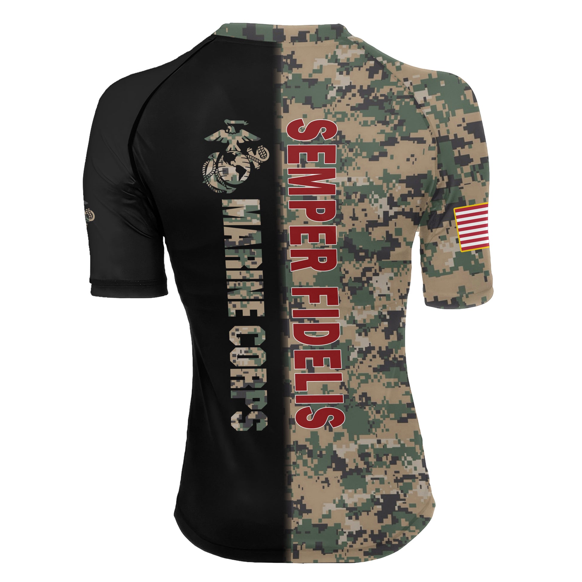 America Marine Corp Women's Short Sleeve Rash Guard