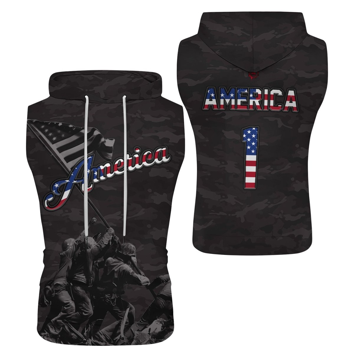 American Independence Day Sleeveless Pullover & Zip Hoodie - BattleFitGear