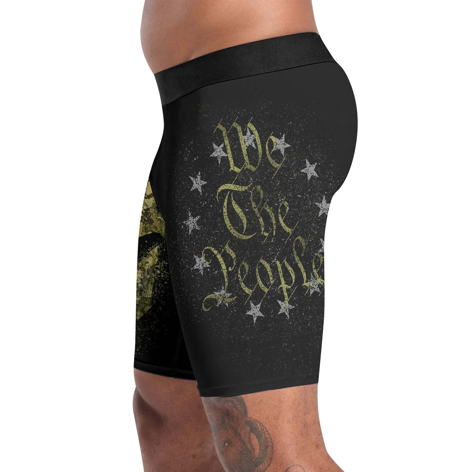 American Jiu Jitsu Grunge Compression Shorts