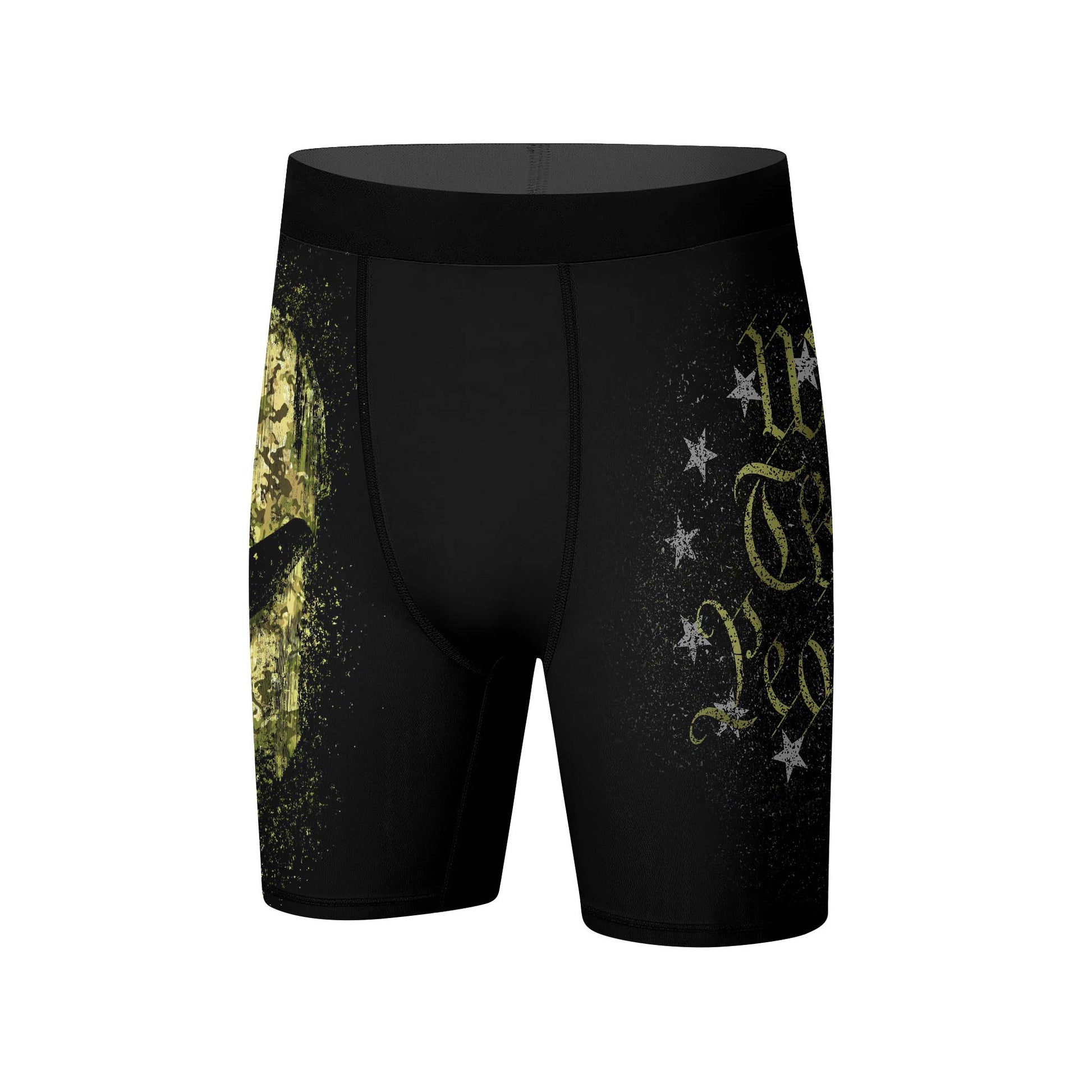 American Jiu Jitsu Grunge Compression Shorts