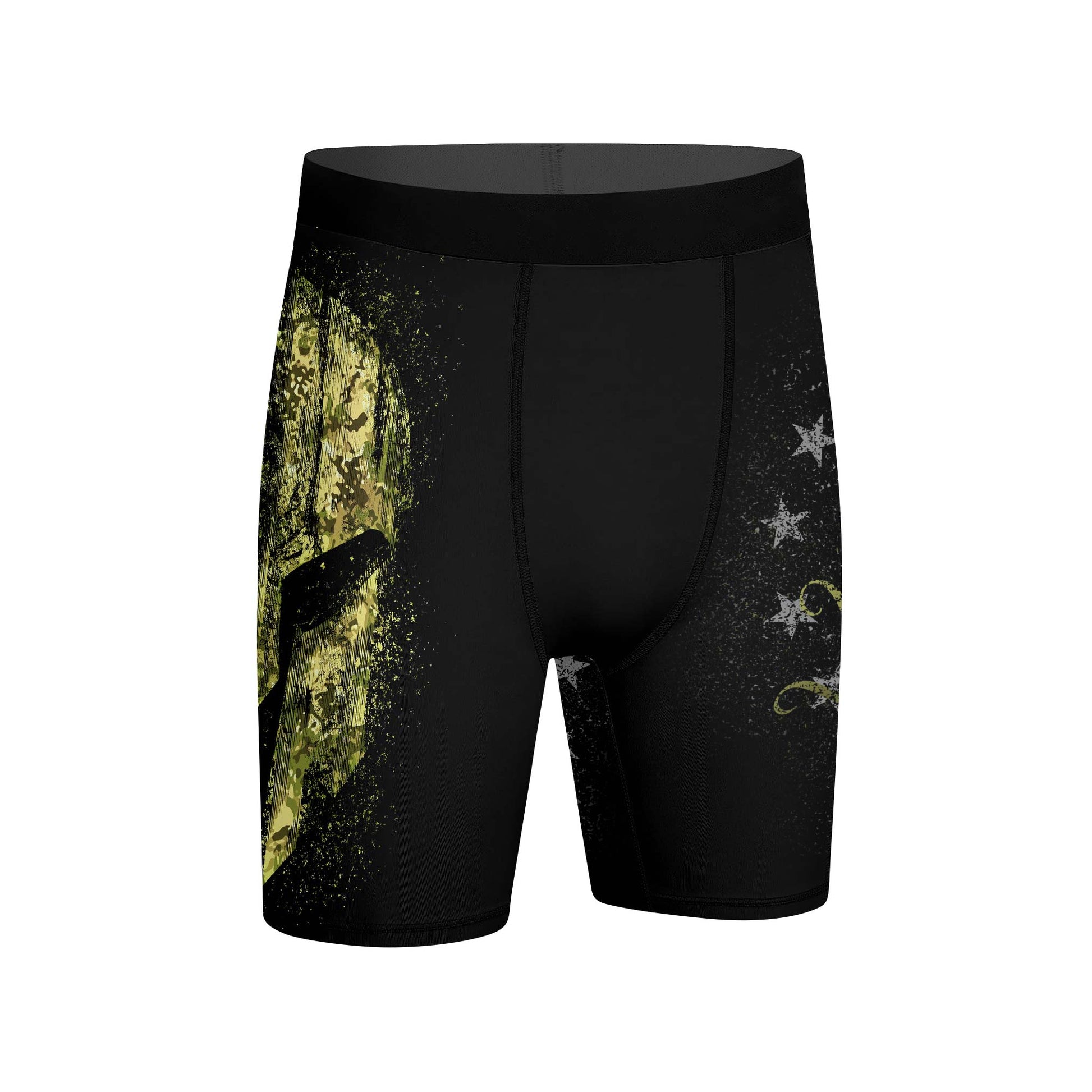 American Jiu Jitsu Grunge Compression Shorts