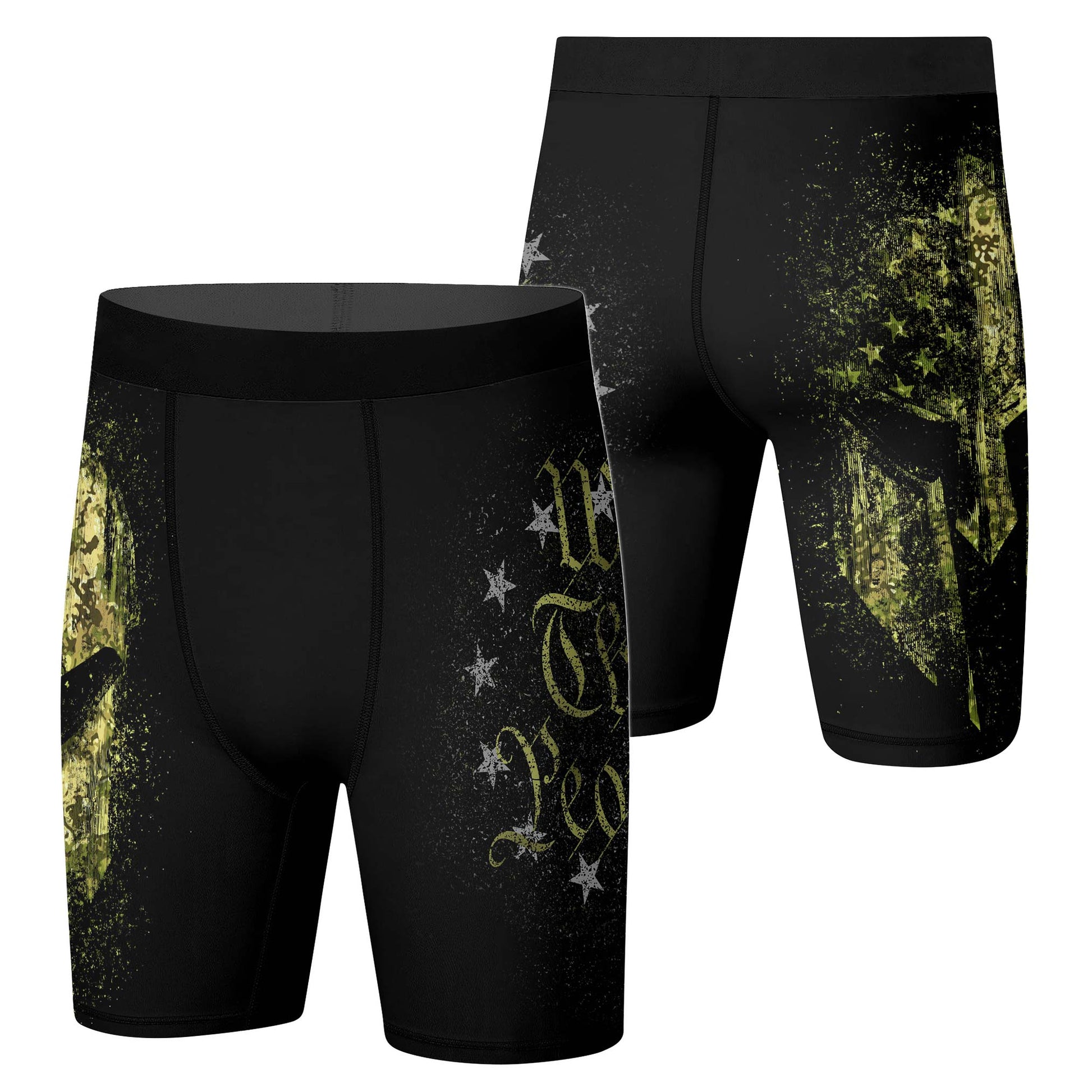 American Jiu Jitsu Grunge Compression Shorts