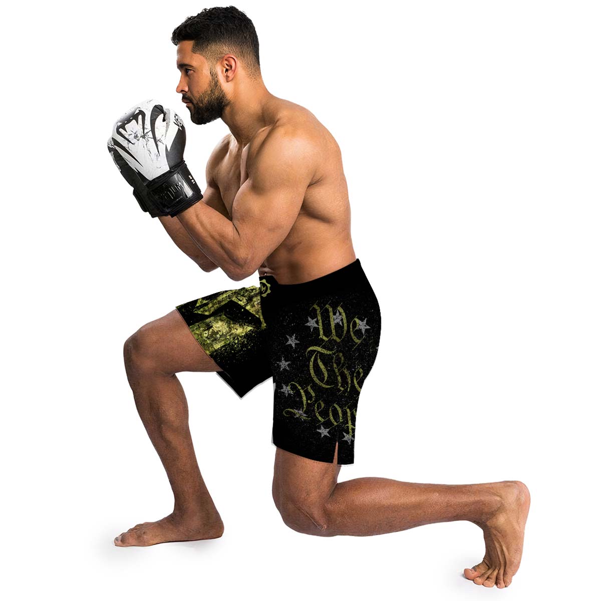 American Jiu Jitsu Grunge Fight Shorts