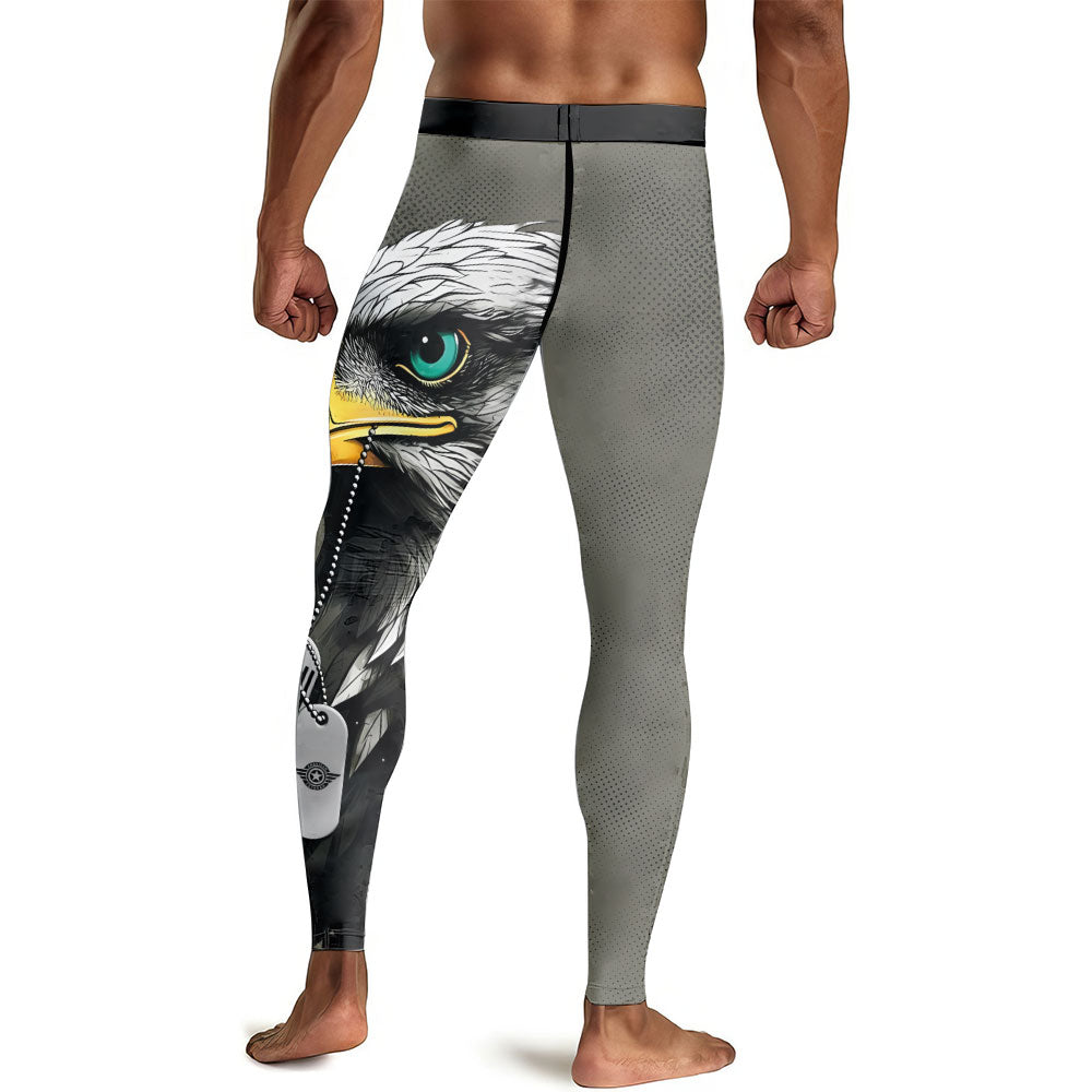 American Veteran Military Men's Compression Leggings