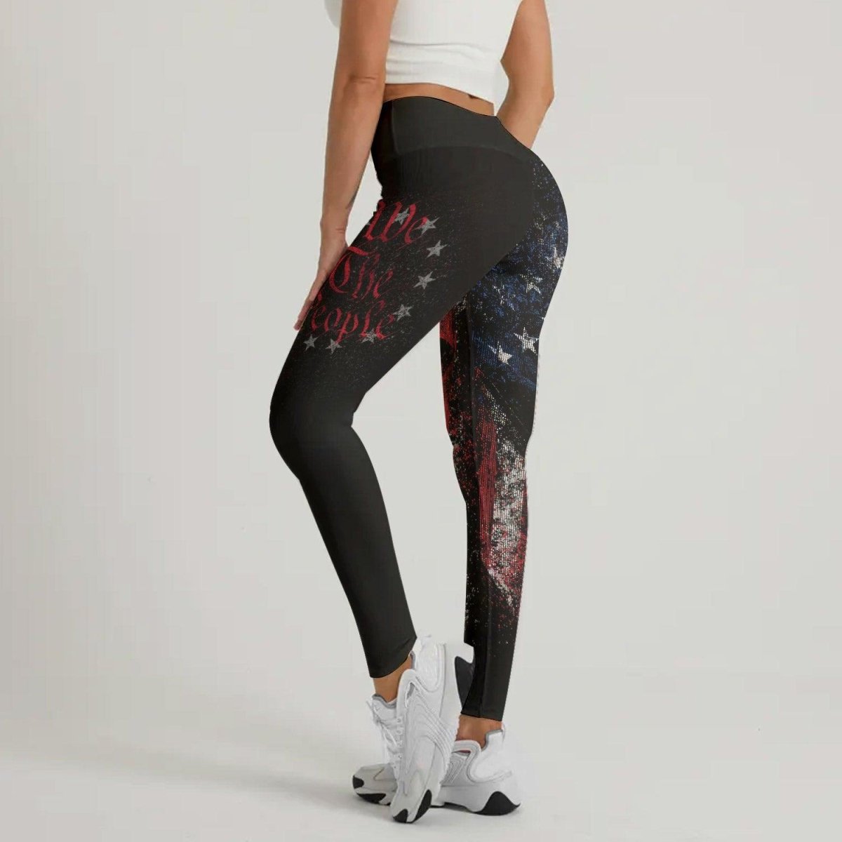 American Jiu Jitsu Grunge Leggings - BattleFitGear