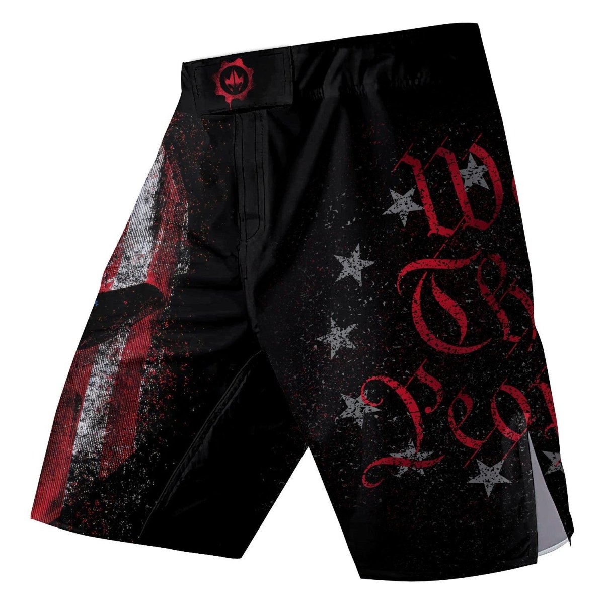 American Jiu Jitsu Grunge Fight Shorts - BattleFitGear