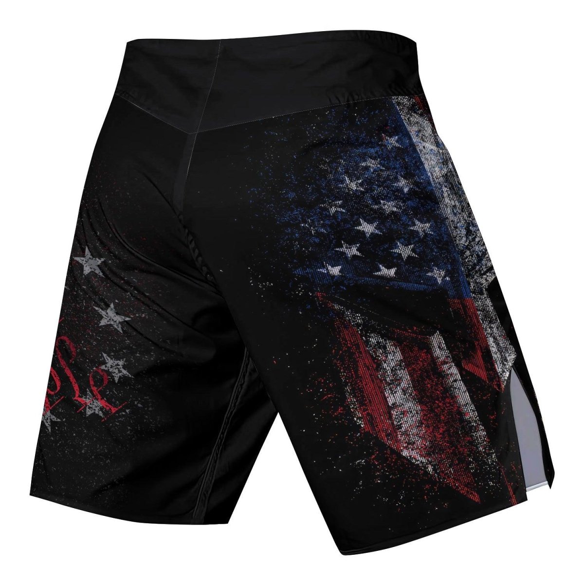 American Jiu Jitsu Grunge Fight Shorts - BattleFitGear