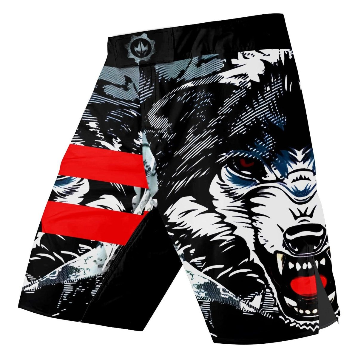 Angry Wolf Fight Shorts - BattleFitGear