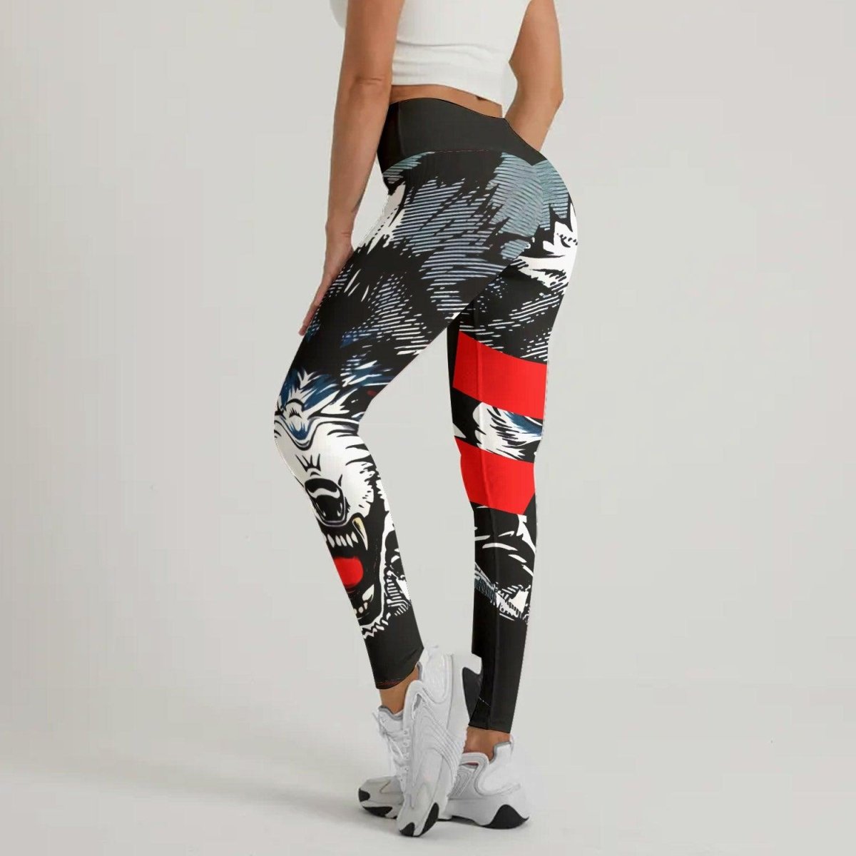 Angry Wolf Leggings - BattleFitGear