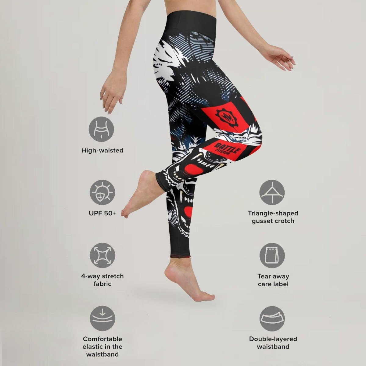 Angry Wolf Leggings - BattleFitGear